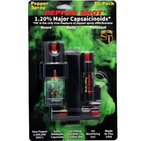 Pepper Shot 1.2% MC Tri-pack pepper spray