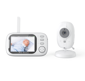 PSABM600 Video Baby Monitor 3.5 inch LCD MicroSD (4-32GB) Temperature Monitor Infrared Night Vision Camera bidirectional Audio HD 1920 * 1080