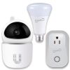 Supersonic 3-Pc. Smart Home Starter Kit with WiFi enabled: HD Camera, Plug, & Bulb