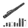 Multifunctional Tactical Self-Defense Pen Fragile Window Breaker Ballpoint Pen With 100LM Flashlight EDC Outdoor Survival Tool