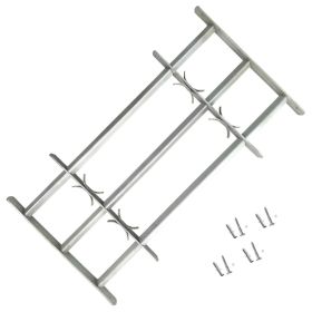 Adjustable Security Grille for Windows with 3 Crossbars 19.7"-25.6"