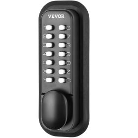 VEVOR Mechanical Keyless Entry Door Lock, 14 Digit Keypad, Outdoor Gate Door Locks Set with Surface-mounted Latch, Water-proof Zinc Alloy