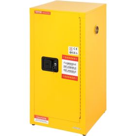 VEVOR Flammable Cabinet 18.1" x 18.1" x 35.4", Galvanized Steel Safety Cabinet, Adjustable Shelf Flammable Storage Cabinet