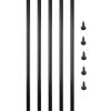 VEVOR Deck Balusters, 51 Pack Metal Deck Spindles, 36"x0.75" Staircase Baluster with Screws, Aluminum Alloy Deck Railing for Wood and Composite Deck