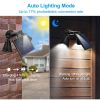 Solar Lights Outdoor Solar Power Motion Sensor Spotlights 2000lm Security Lights w/ Dual Head