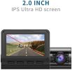 3 Channel Dash Cam for Car with 1080 + 1080 + 480p Three Lenses, Wide Angle Monitoring Range of 140° + 140° + 130°, 24-Hour Parking Monitoring