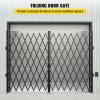 VEVOR Double Folding Security Gate, 6-1/2' H x 12' W Folding Door Gate, Steel Accordion Security Gate, Flexible Expanding Security Gate