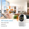 Wireless IP Camera Wifi 360 1080P CCTV Camera Pet Mini Video Surveillance Camera WIFI Baby Monitor Smart Home For Home Office Pet Baby Monitor Without