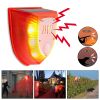 Solar Powered Infrared Motion Sensor Detector Alarm Light with 129db Dog Barking Independent Security Alarm for Home Garden Farm