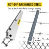 VEVOR Barbed Wire Arm Set of 10 Extend Arm Barbed Wire for 1-3/8" Top Rail Chain-Link Barbwire Arm Hot-Dip Galvanized Steel Cornered Barbwire Arm 45-D