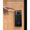 Security Video Smart Lock , Chime Included, 3-in-1 Camera+Doorbell+Fingerprint Keyless Entry,BHMA, WiFi Door Lock,App Remote