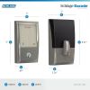 Encode Smart Wi-Fi Deadbolt with Century Trim in Satin Nickel