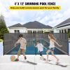 VEVOR Swimming Pool Fence, 4*12FT Pool Safety Fence for Inground Pools, Removable Pool Fence DIY by Life Saver Fencing Section Kit