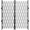 VEVOR Double Folding Security Gate, 6-1/2' H x 12' W Folding Door Gate, Steel Accordion Security Gate, Flexible Expanding Security Gate