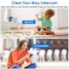 E27 WiFi Bulb Camera 1080P FHD WiFi IP Pan Tilt Security Surveillance Camera with Two Way Audio Night Vision Flood Light Motion Tracking Siren Functio