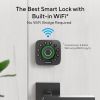 ULTRALOQ U-Bolt Pro WiFi Smart Lock with Door Sensor 8-in-1 Keyless Entry Door Lock with Built-in WiFi,Fingerprint ID,App Remote