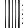 VEVOR Deck Balusters, 101 Pack Metal Deck Spindles, 32"x0.8" Staircase Baluster with Screws, Aluminum Alloy Deck Railing for Wood and Composite Deck