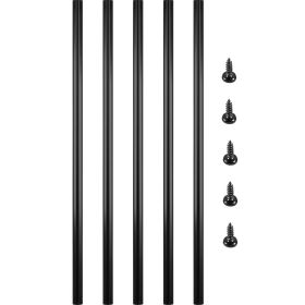 VEVOR Deck Balusters, 51 Pack Metal Deck Spindles, 32"x0.75" Staircase Baluster with Screws, Aluminum Alloy Deck Railing for Wood and Composite Deck