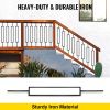 VEVOR Deck Balusters, 10 Pack Metal Deck Spindles, 44"x0.5" Staircase Baluster with Screws, Iron Deck Railing for Wood and Composite Deck