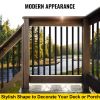 VEVOR Deck Balusters, 16 Pack Metal Deck Spindles, 44"x0.5" Staircase Baluster with Screws, Iron Deck Railing for Wood and Composite Deck