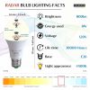 2 Pack Motion Sensor Light Bulb Radar Outdoor Indoor Daylight Motion Activated Dusk to Dawn Bulbs  for Porch Garage Basement Stairwell 4500K E26 A19 L