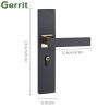 Aluminum Alloy Door Locks Bedroom Minimalist Door Handle Lock Cylinder Security Mute Door Lock