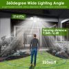 216 LEDs Solar Outdoor Light Motion Sensor Security Flood Lamp Wall Wireless Solar Lamp with 3 Adjustable Heads IP65 Waterproof for Garden Patio Garag