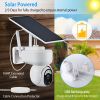 Solar WIFI Security Camera IP66 Waterproof USB Battery Powered 2.4G WiFi Wireless 1080P Surveillance Camera with Flood Light Night Vision Human Detect