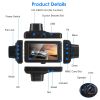 1080P Car DVR 3in Camera Dash Cam Camcorder Camera Recorder with 100° Angle Loop Recording Motion Detection