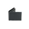 Montauk Leather Club Men's RFID Signal Blocking Genuine Leather Center Wing Bi-Fold Wallet with Gift Box