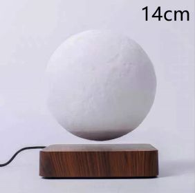 Magnetic Levitation Table Lamp Moon Light 3D Printing Planet Night Light (Option: Brown-UK)