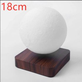 Magnetic Levitation Table Lamp Moon Light 3D Printing Planet Night Light (Option: Brown18cm-UK)