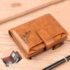 Men's Coin Purse Wallet RFID Blocking Man Leather Wallet Zipper Business Card Holder ID Money Bag Wallet Male