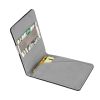 Unisex PU Leather Wallet RFID Blocking Slim Bifold Credit Card Holder with Money Clip