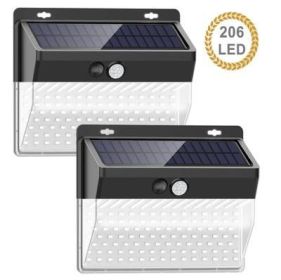 Lumina 206 LED Cluster Lights With Solar Power And Motion Sensor - 2/pack (Color: 4 - PACK)