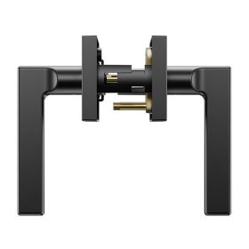 Left or Right Handing Reversible Lever Non-Locking Door Handle (Color: Black, Type: Door Lock Lever)