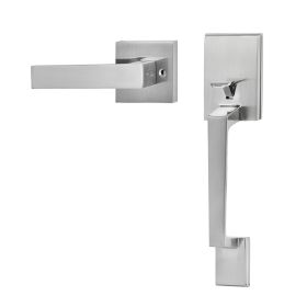 Left or Right Handing Reversible Lever Non-Locking Door Handle (Color: Silver, Type: Door Lock Lever)