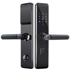 "Smart Security Handle with Digital Tuya Integration - WiFi Enabled Apartment Fingerprint Door Lock with Keys" (SPECIAL FEATURES: ANTI PEEPE CODE, TYPES: KEY)