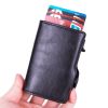 AirTag Wallet Case; RFID Blocking Pop Up Air Tag Leather Wallet With Zipper; Slim Smart Credit Card Holder Wallet With Airtag Holder Case