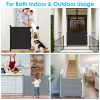 Retractable Baby Security Gate Door 58.3in Extra Wide Stair Gate for Toddlers Dogs Baby Gate with Punch Kit Punch-free Kit for Doorway Hallway Indoor