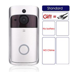 EKEN V5 Smart WiFi Video Doorbell Camera Visual Intercom With Chime Night vision IP Door Bell Wireless Home Security Camera (Plug Type: US plug, Color: Standard)