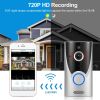 WiFi Video Doorbell Wireless Door Bell 720P HD WiFi Security Camera with Two-way Talk PIR Motion