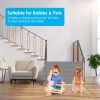 Retractable Baby Security Gate Door 58.3in Extra Wide Stair Gate for Toddlers Dogs Baby Gate with Punch Kit Punch-free Kit for Doorway Hallway Indoor