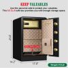 5.0 Cu ft Extra Large Heavy Duty Home Safe Fireproof Waterproof, Anti-Theft Digital Home Security Safe Box With Fireproof