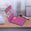 Unisex PU Leather Wallet RFID Blocking Slim Bifold Credit Card Holder with Money Clip