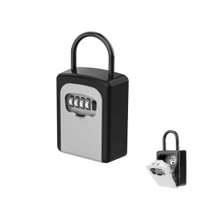 Key Lock Box with Code for House Key Storage (Color: Black A, Type: Locks)