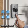 1pc smart wireless doorbell, smart 2.4G WIFI video doorbell, Tuya APP smart system control, two-way intercom, night vision function, video call