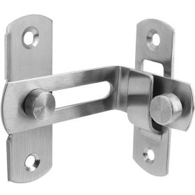 90 Degree Hasp Latches Stainless Steel Sliding Barn Door Chain Locks Security Tools Hardware (size: large size)