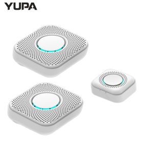 433MHZ Wireless Smart Doorbell LED Light 36 Songs Welcome Home Security EU US Pulg Button Doorbell (Plug Type: US plug, Color: D)