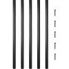 VEVOR Deck Balusters, 101 Pack Metal Deck Spindles, 26"x0.75" Staircase Baluster with Screws, Aluminum Alloy Deck Railing for Wood and Composite Deck